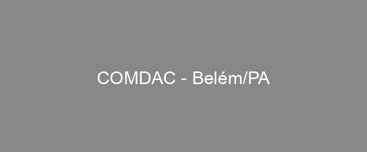 Provas Anteriores COMDAC - Belém/PA